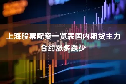 上海股票配资一览表国内期货主力合约涨多跌少